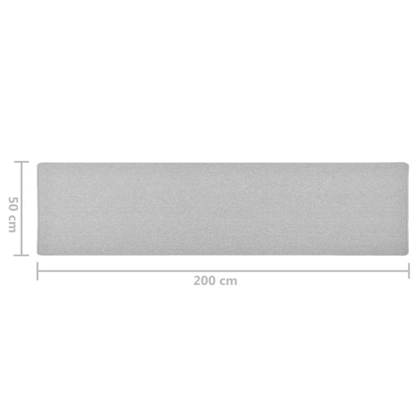 vidaXL Runner Rug Light Grey 50x200 cm