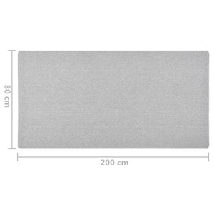 vidaXL Runner Rug Light Gray 80x200 cm