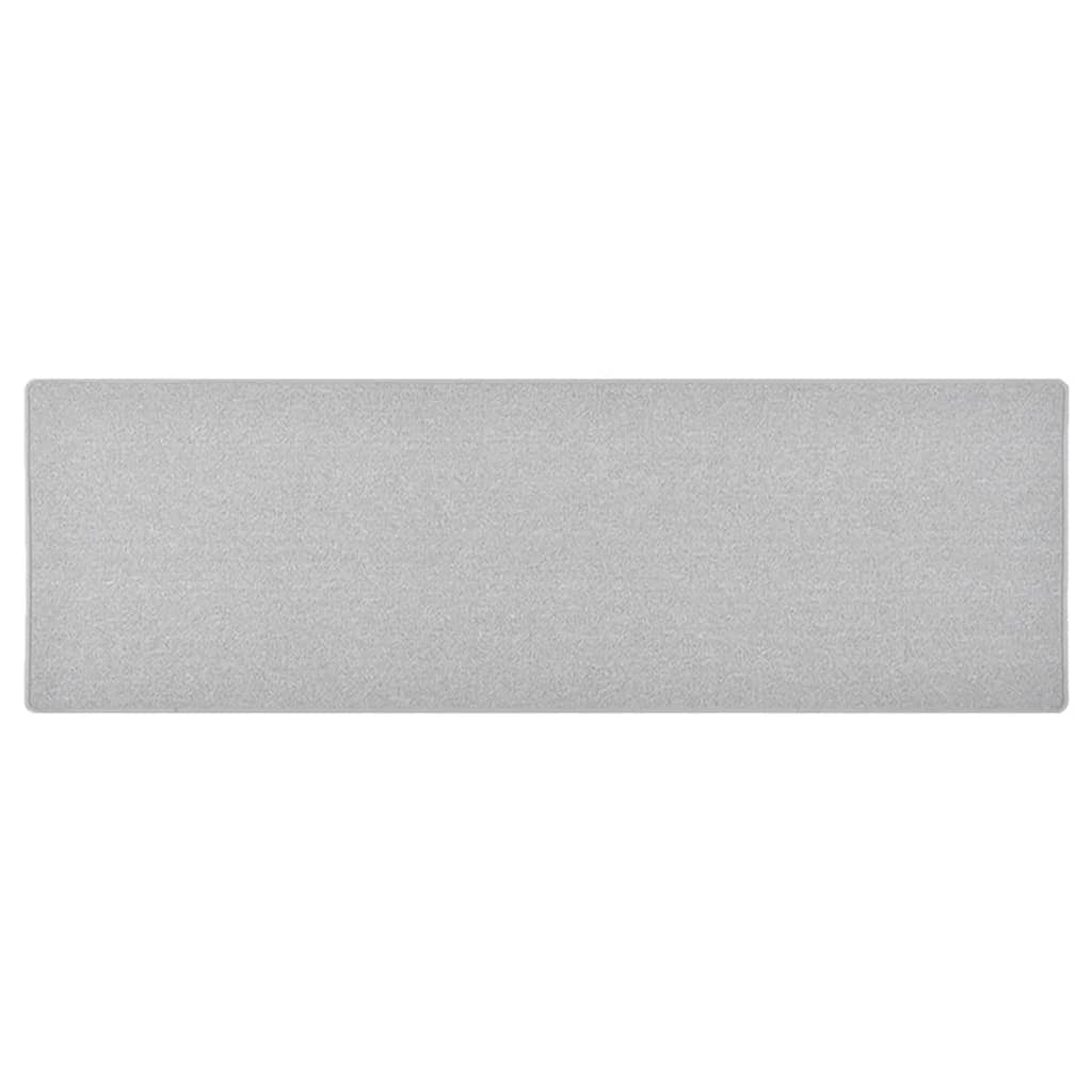 vidaXL Runner Rug Light Grey 80x250 cm
