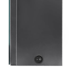 vidaXL LED Bathroom Mirror Cabinet Glossy Grey 50x13x70 cm