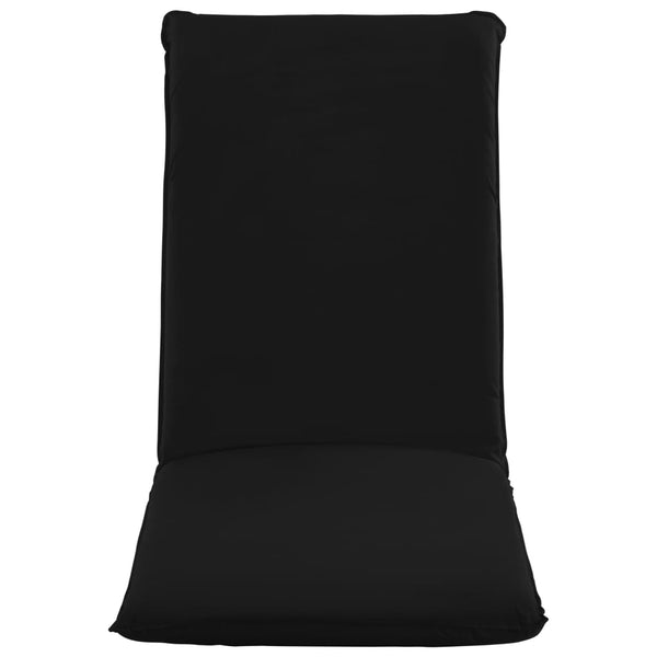 vidaXL Folding Sun Lounger Oxford Fabric Black