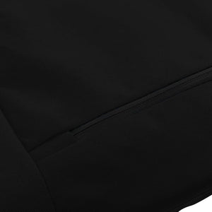vidaXL Folding Sun Lounger Oxford Fabric Black