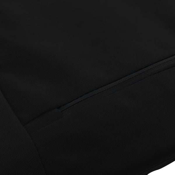 vidaXL Folding Sun Lounger Oxford Fabric Black