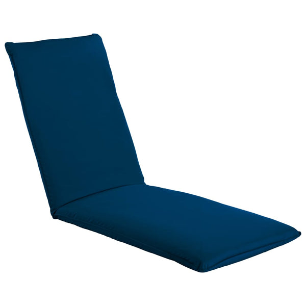 vidaXL Foldable Sun Lounger Oxford Fabric Navy Blue