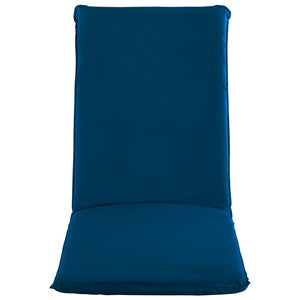 vidaXL Foldable Sun Lounger Oxford Fabric Navy Blue