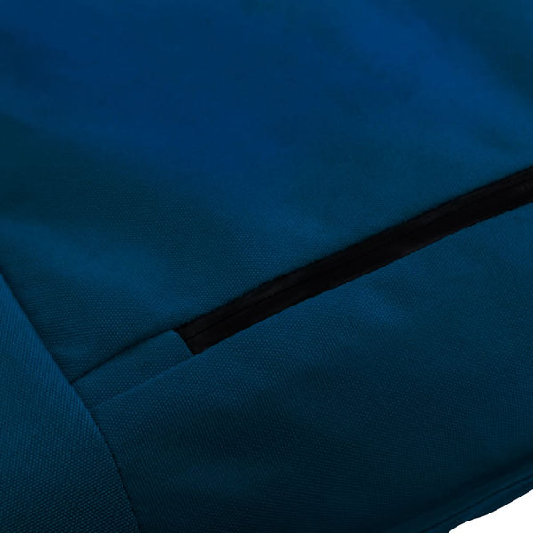 vidaXL Foldable Sun Lounger Oxford Fabric Navy Blue