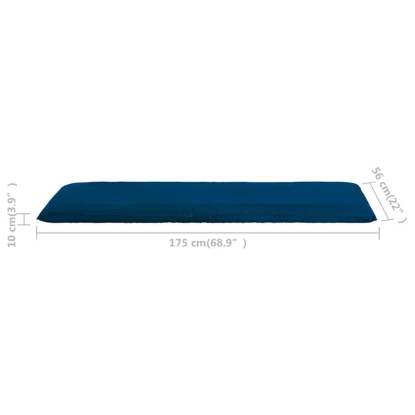 vidaXL Foldable Sun Lounger Oxford Fabric Navy Blue