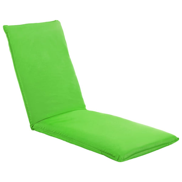 vidaXL Folding Sun Lounger Oxford Fabric Green