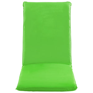 vidaXL Folding Sun Lounger Oxford Fabric Green