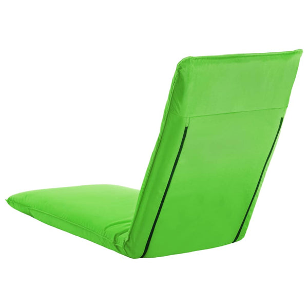 vidaXL Folding Sun Lounger Oxford Fabric Green