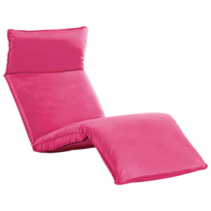 vidaXL Foldable Sun Lounger Oxford Fabric Pink