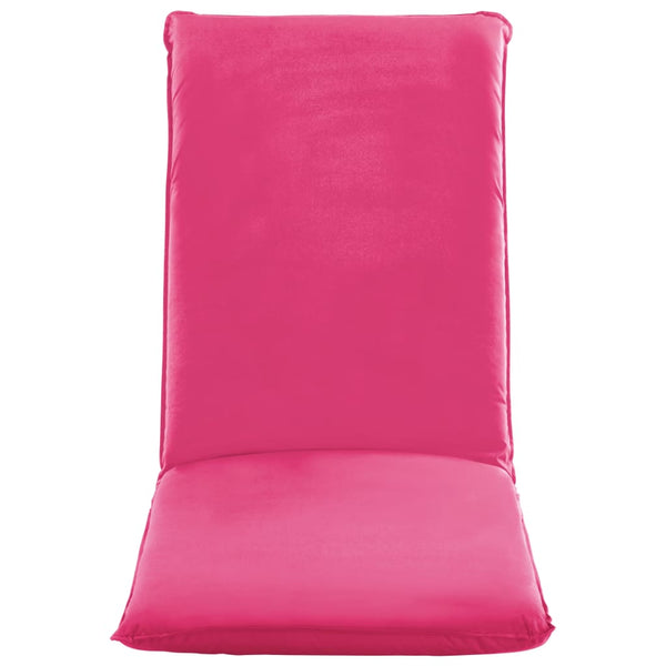 vidaXL Foldable Sun Lounger Oxford Fabric Pink