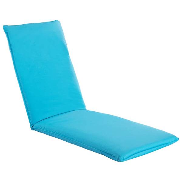 vidaXL Foldable Sun Lounger Oxford Fabric Blue