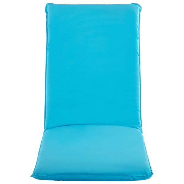 vidaXL Foldable Sun Lounger Oxford Fabric Blue