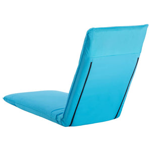 vidaXL Foldable Sun Lounger Oxford Fabric Blue