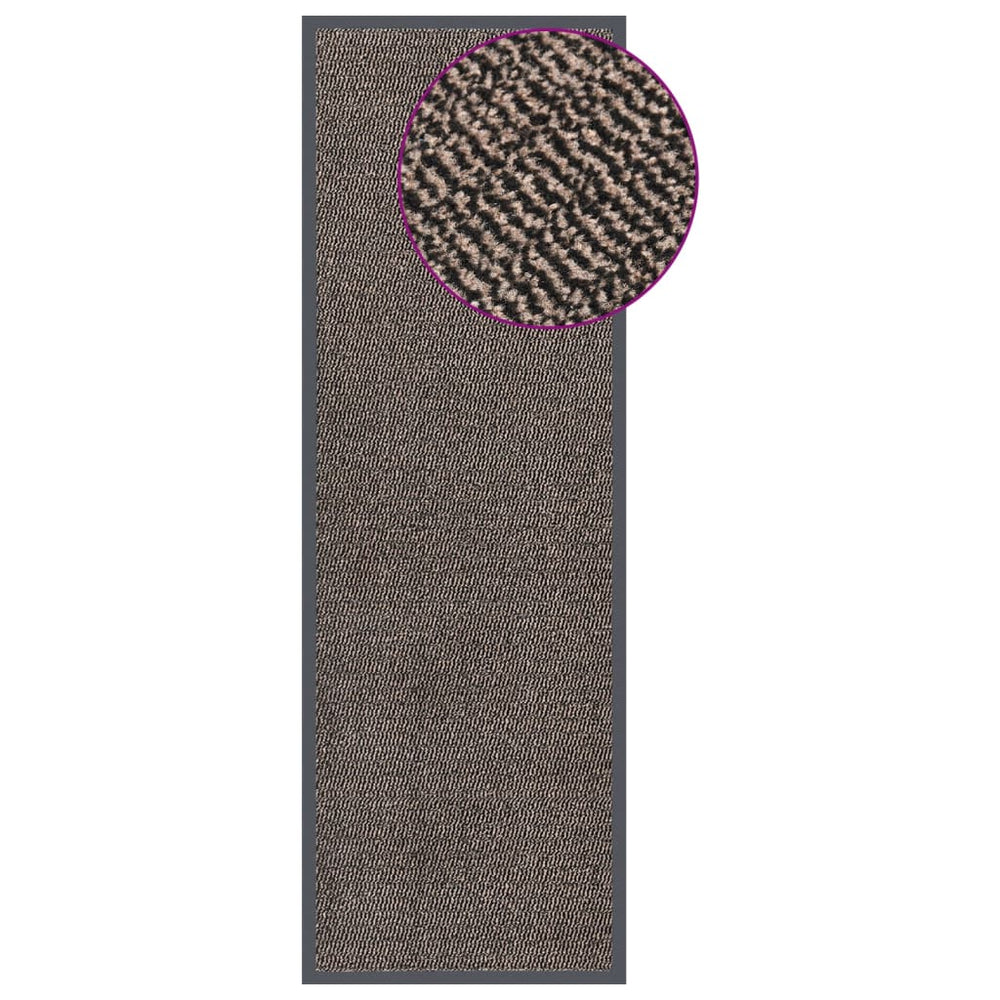 vidaXL Tufted Doormat 60x180 cm Dark Brown