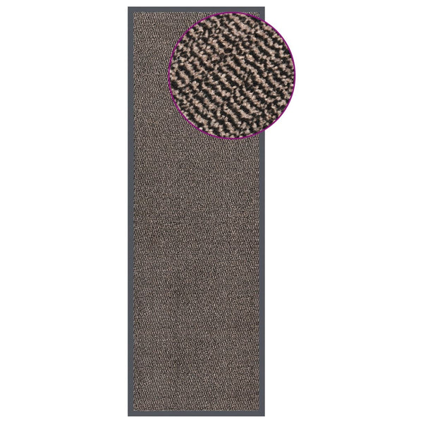 vidaXL Tufted Doormat 60x180 cm Dark Brown