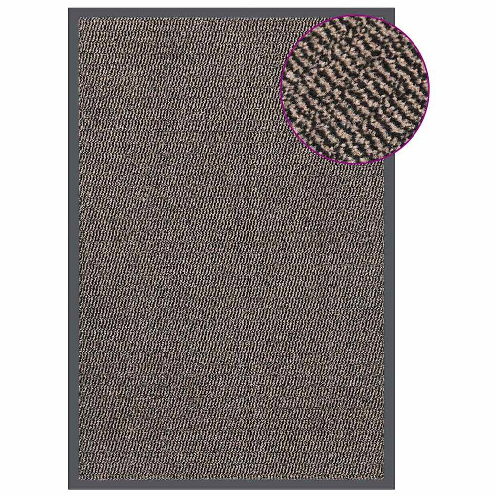 vidaXL Tufted Doormat 80x120 cm Dark Brown