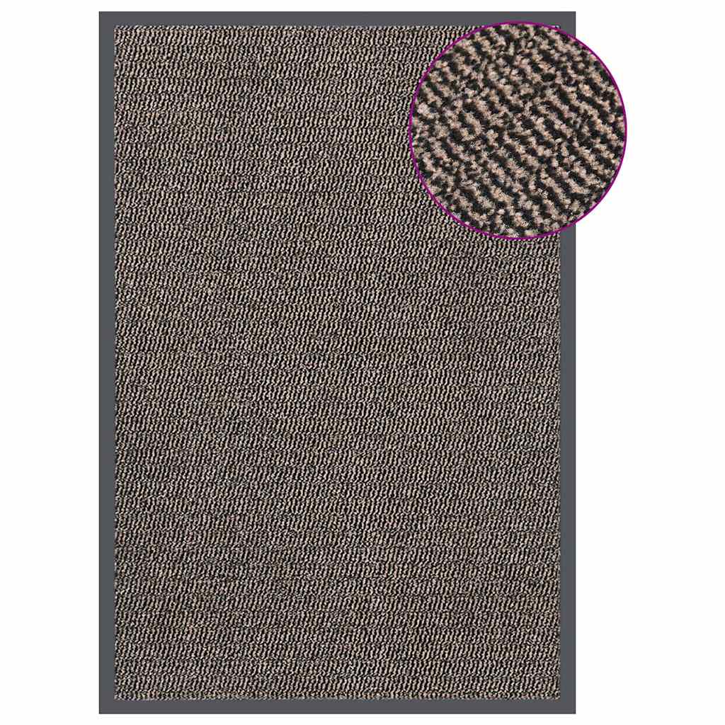 vidaXL Tufted Doormat 80x120 cm Dark Brown