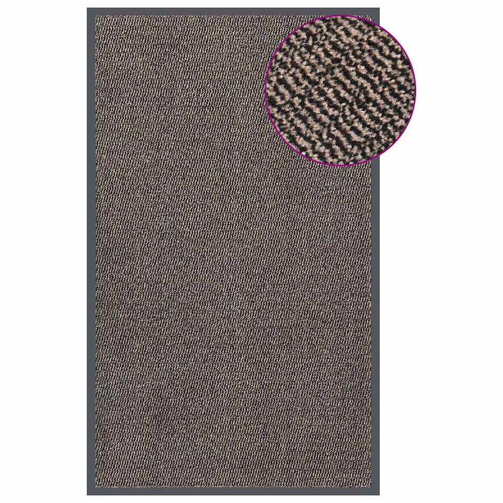 vidaXL Tufted Doormat Dark Brown 90x150 cm