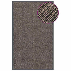 vidaXL Tufted Doormat Dark Brown 90x150 cm