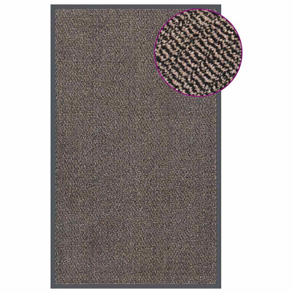 vidaXL Tufted Doormat Dark Brown 90x150 cm