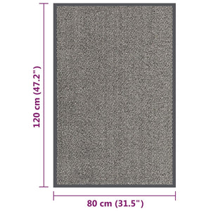 vidaXL Tufted Doormat 80x120 cm Light Brown