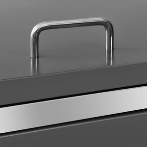 vidaXL Wheelie Bin Storage for 4 Bins 276.5x77.5x115.5 cm Stainless Steel
