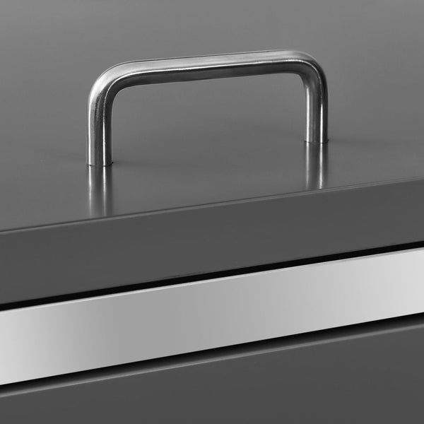 vidaXL Wheelie Bin Storage for 4 Bins 276.5x77.5x115.5 cm Stainless Steel