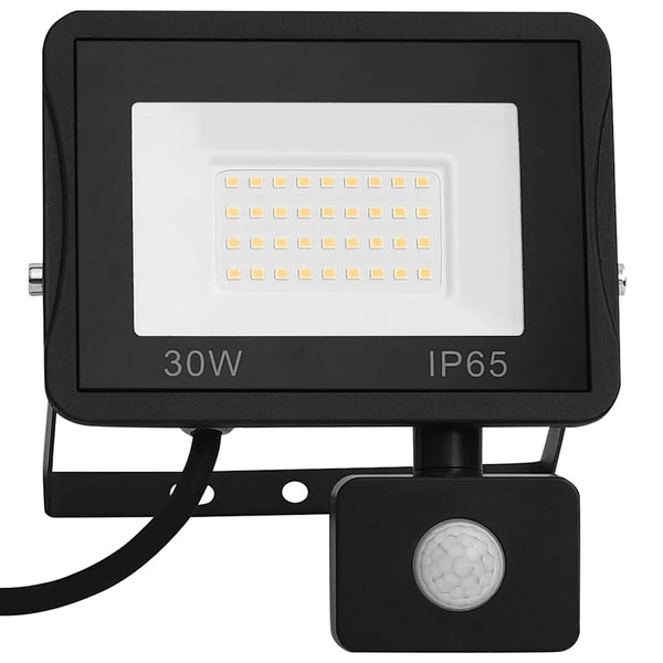 vidaXL LED Floodlight with Sensor 30 W Cool White