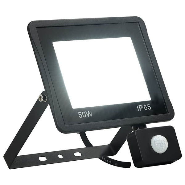 vidaXL LED Floodlight with Sensor 50 W Cool White