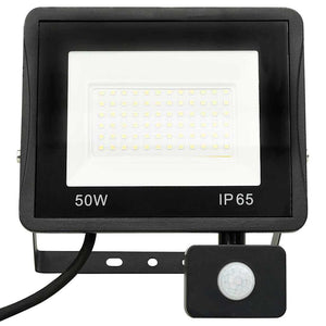 vidaXL LED Floodlight with Sensor 50 W Cool White