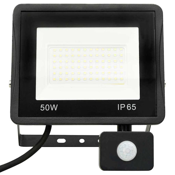 vidaXL LED Floodlight with Sensor 50 W Cool White