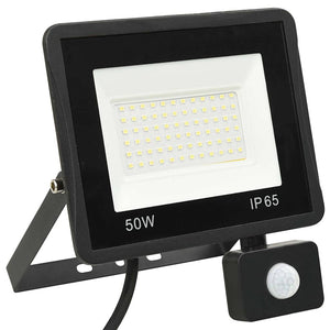 vidaXL LED Floodlight with Sensor 50 W Cool White