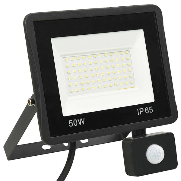 vidaXL LED Floodlight with Sensor 50 W Cool White