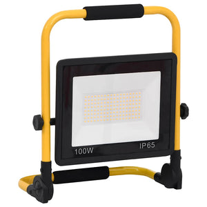 vidaXL LED Floodlight with Handle 100W Cool White