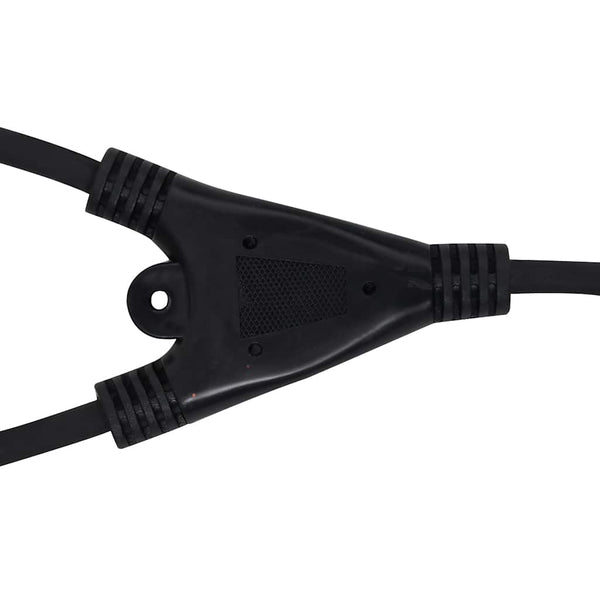 vidaXL LED Floodlight with Handle 2x10 W Warm White