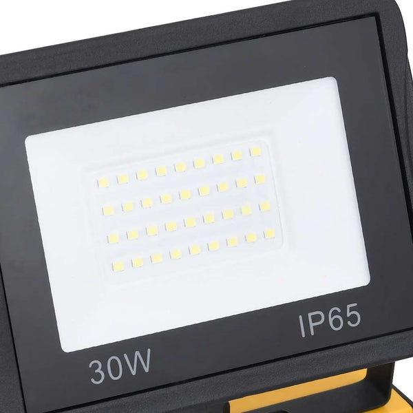 vidaXL LED Floodlight with Handle 2x30 W Warm White