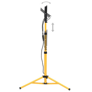 vidaXL LED Floodlight with Tripod 2x100 W Cold White