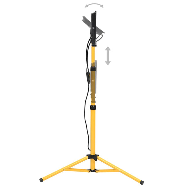 vidaXL LED Floodlight with Tripod 2x100 W Cold White