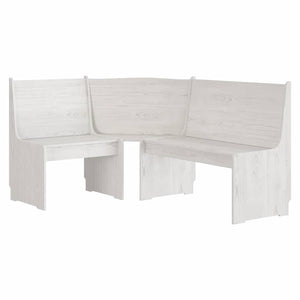 Eckbank REINE Weiß Kiefer Massivholz 151 cm