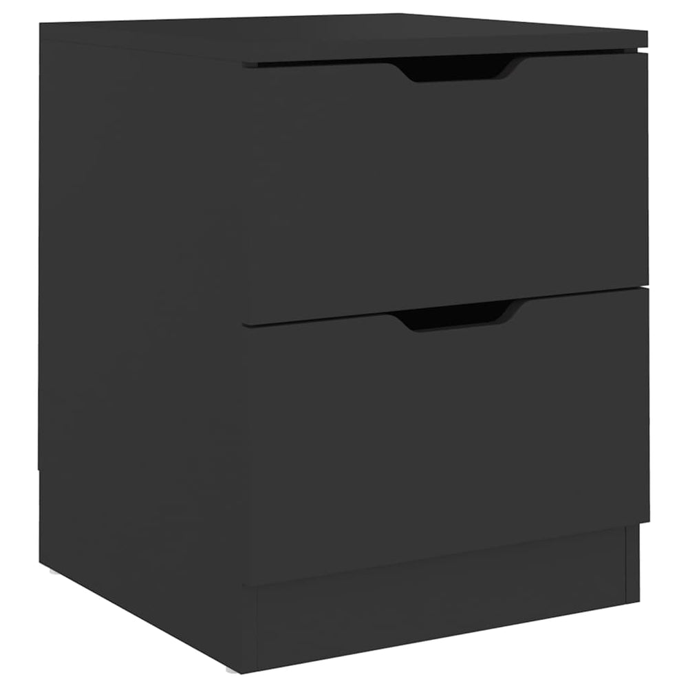 vidaXL Nightstand Black 40x40x50 cm Chipboard
