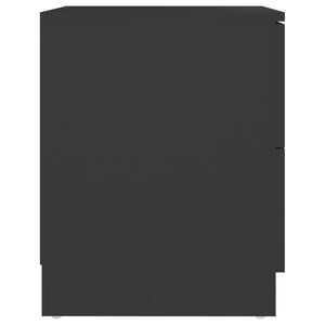 vidaXL Nightstands 2 pcs. Black 40x40x50 cm Chipboard