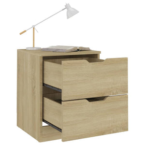 vidaXL Nightstand Sonoma Oak 40x40x50 cm Chipboard
