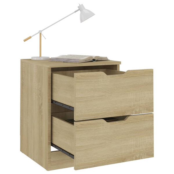 vidaXL Nightstand Sonoma Oak 40x40x50 cm Chipboard