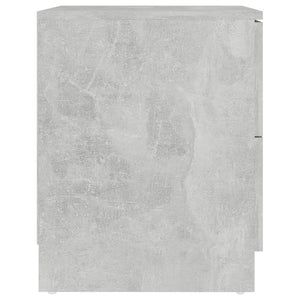 vidaXL Nightstand Concrete Gray 40x40x50 cm Chipboard
