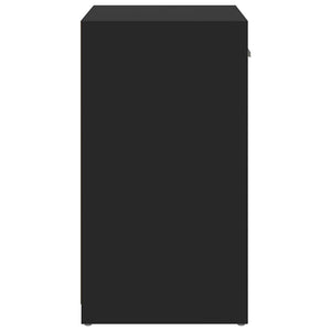 vidaXL Shoe Cabinet Black 94.5x31x57 cm Engineered Wood