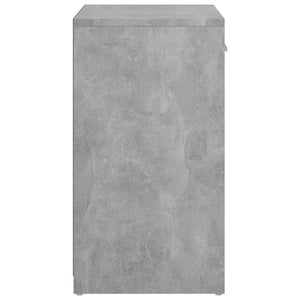 vidaXL Shoe Bench Concrete Grey 94.5x31x57 cm Engineered Wood