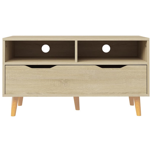 vidaXL TV Cabinet Sonoma Oak 90x40x48.5 cm Engineered Wood