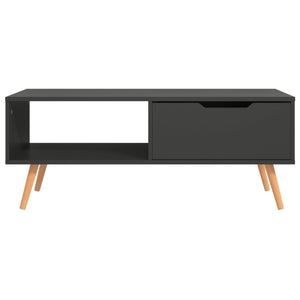vidaXL Coffee Table Grey 100x49.5x43 cm Engineered Wood